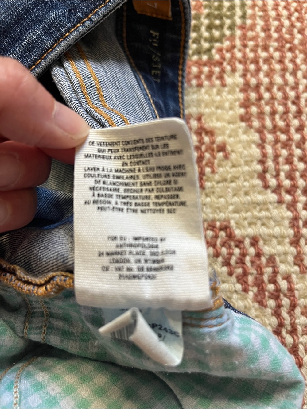 Pilcro and the Letterpress Anthropologie Denim Shorts Size 27 Blue EUC - Picture 6 of 9